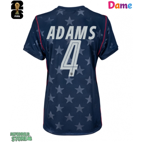 Forente stater Tyler Adams #4 Replika Udebanetrøje Dame VM 2026 Kortærmet